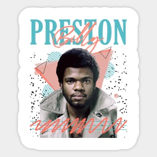 Billy Preston Fan Art Retro Design // vintage Sticker